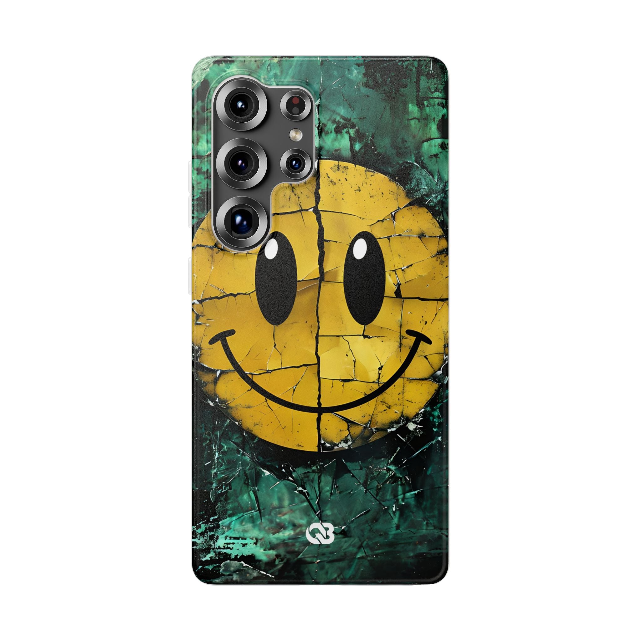Fractured Yellow Grin · Soft Custodia per Samsung