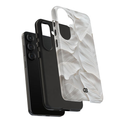 Sculpted Ivory Leaves · Tough Phone Case for Samsung
