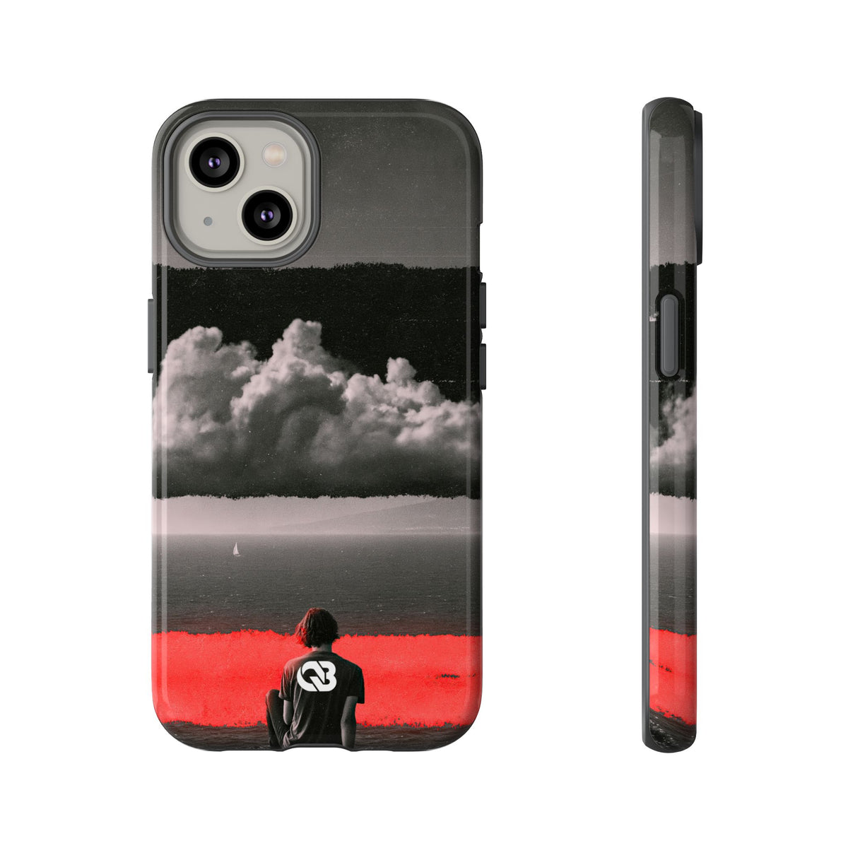 Crimson Horizon · Tough Phone Case for iPhone · Black