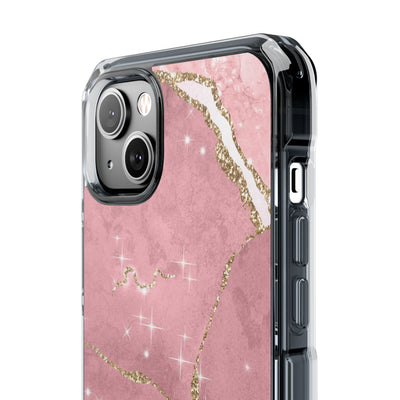 Rose Sparkle Marble · Impact Coque de téléphone pour iPhone · Magsafe
