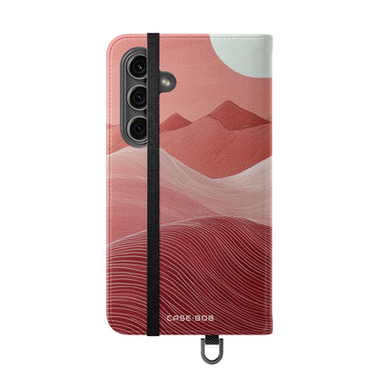 White Orb Dunes - Samsung S24 Case - Wallet