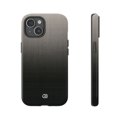Grey Tough Phone Case for iPhone - Faded Sand Mesh