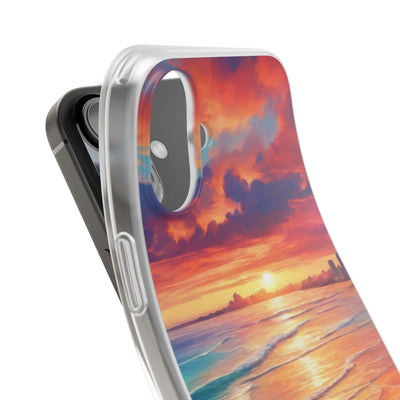 Crimson Shore Horizon · Soft Handyhülle für iPhone