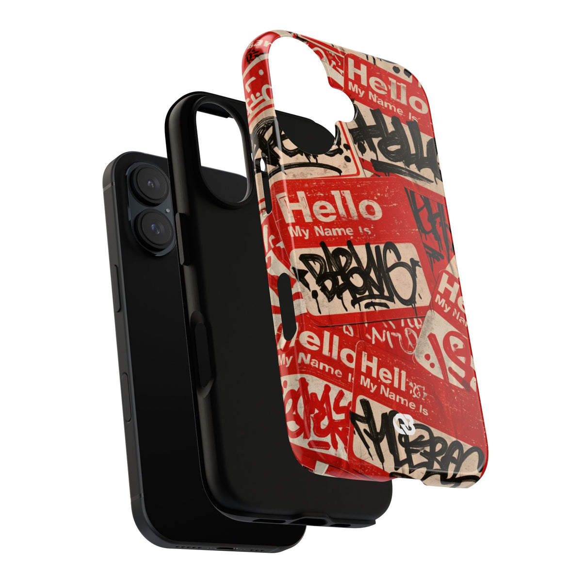 Slap Tag Collage · Tough Phone Case for iPhone · Red