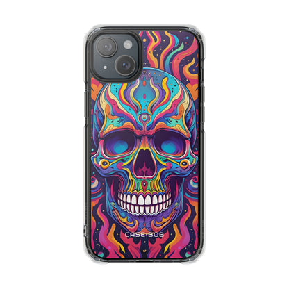 Flaming Skull iPhone 15 Plus Case - Impact