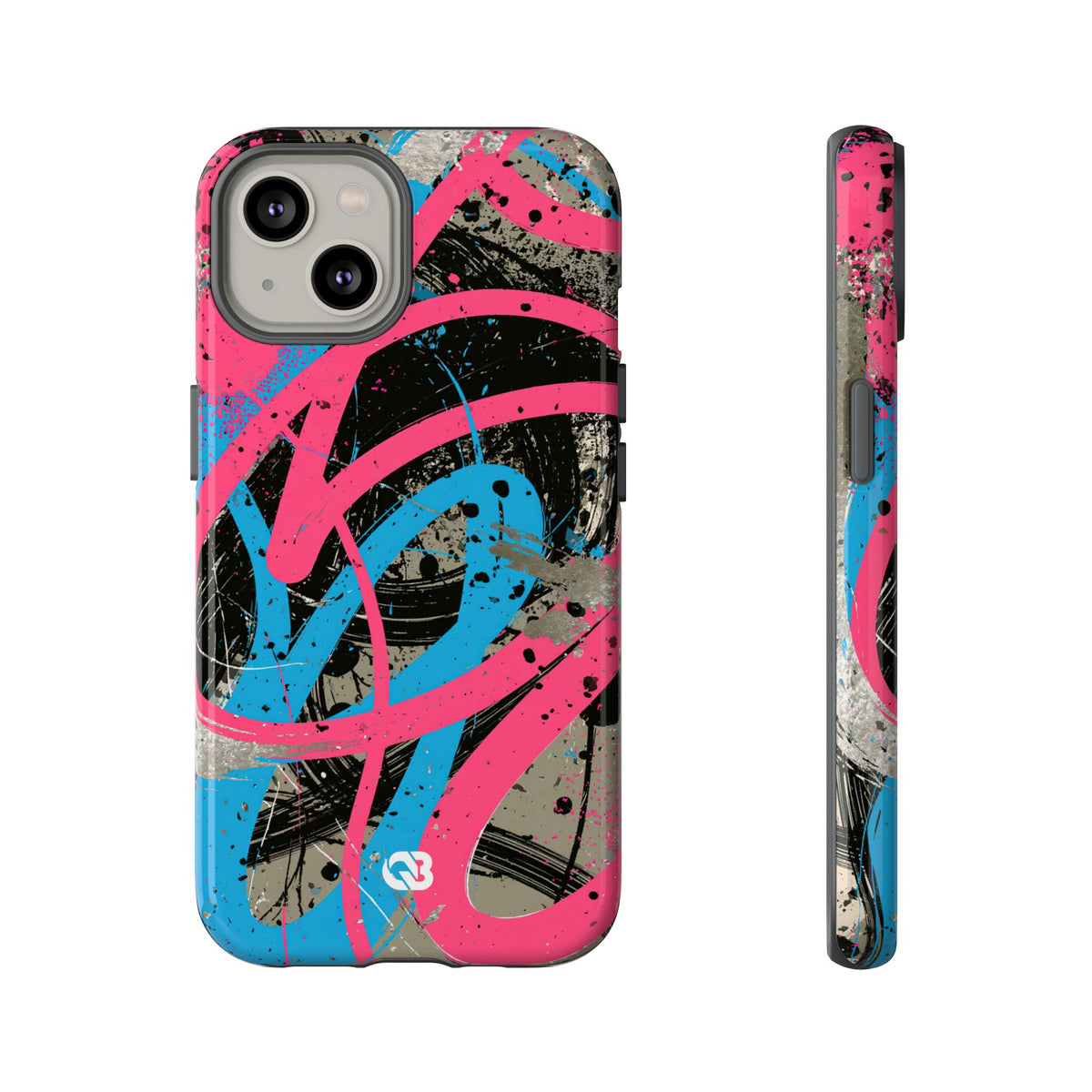 Cyber Splatter Flow · Tough Phone Case for iPhone · Pink