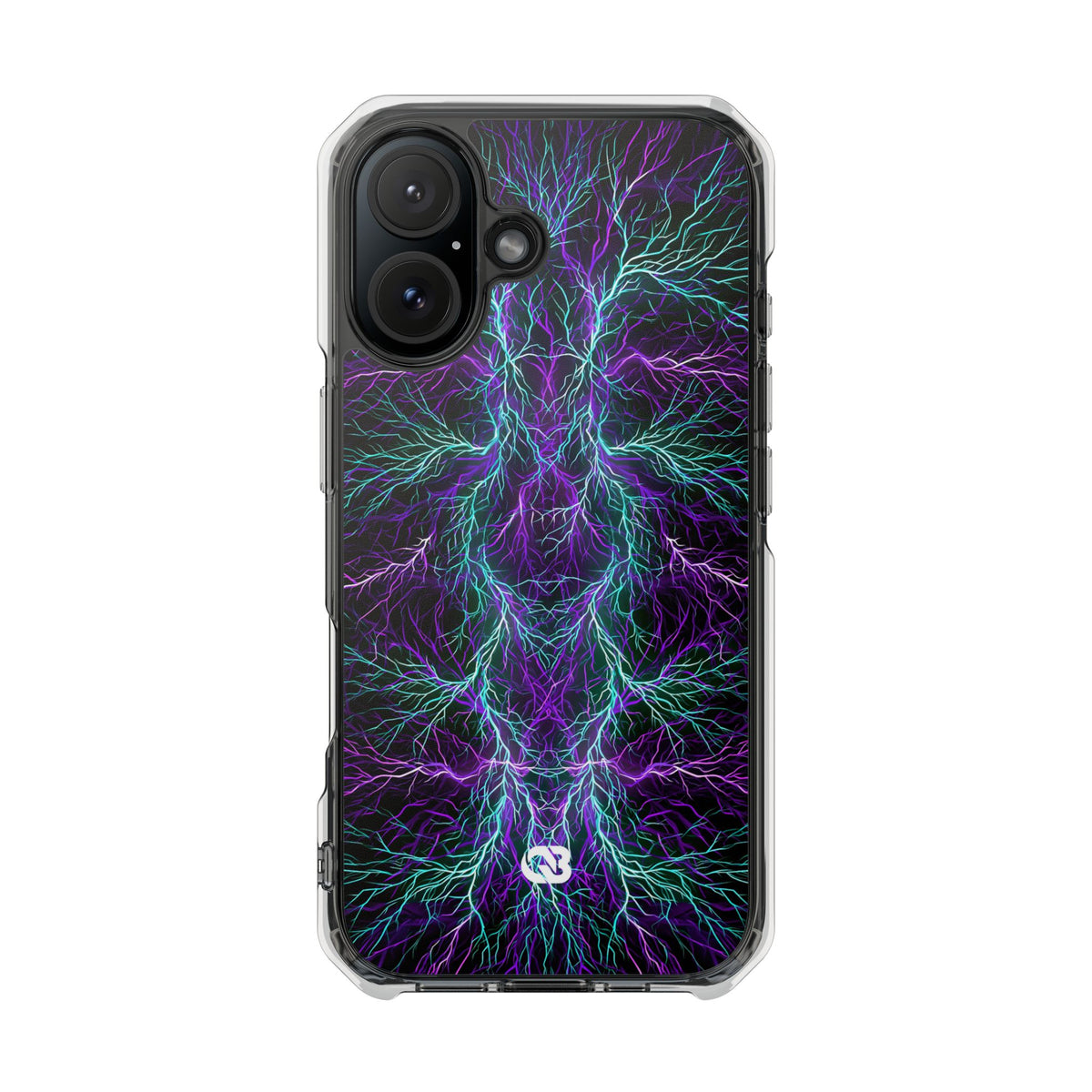 Electric Plasma Arbor · Clear Impact Magnetic Phone Case for iPhone · Purple