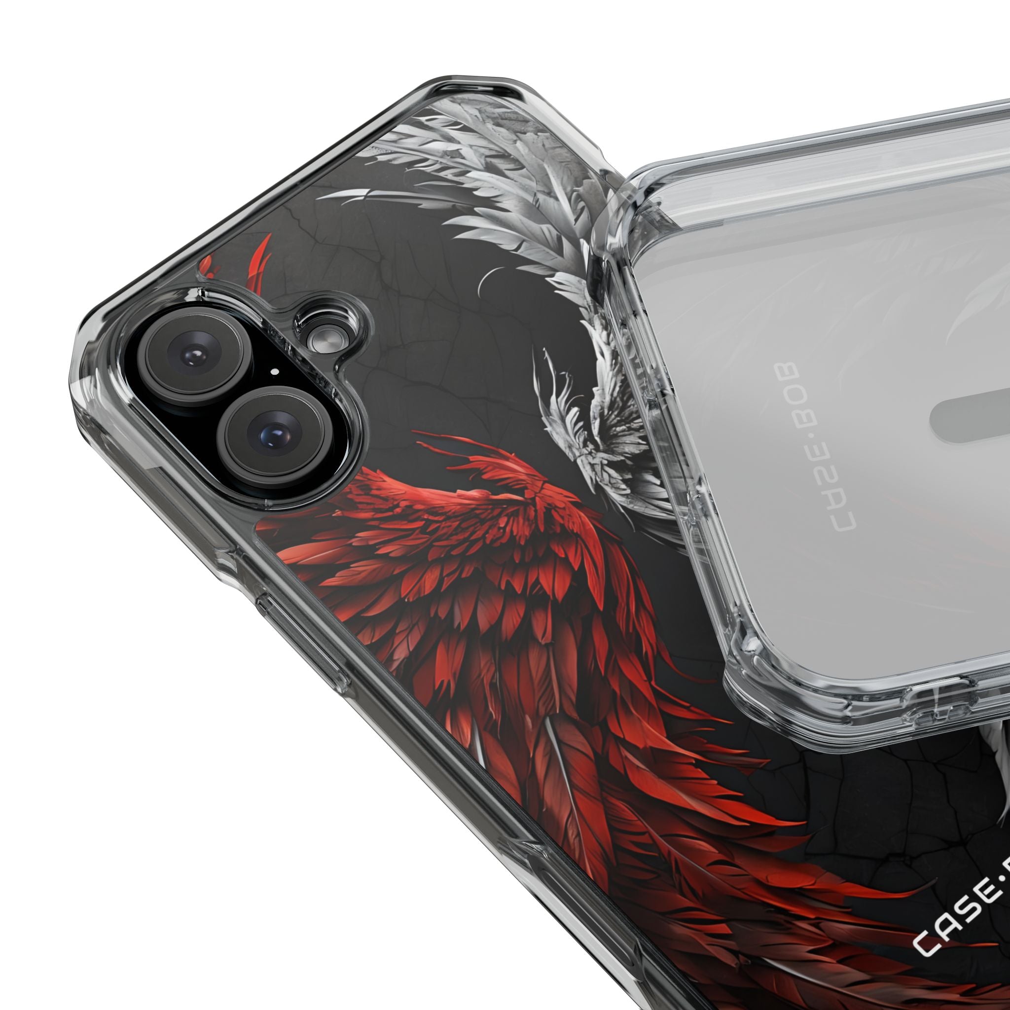 Crimson White Wings iPhone 16 Plus Case - Impact