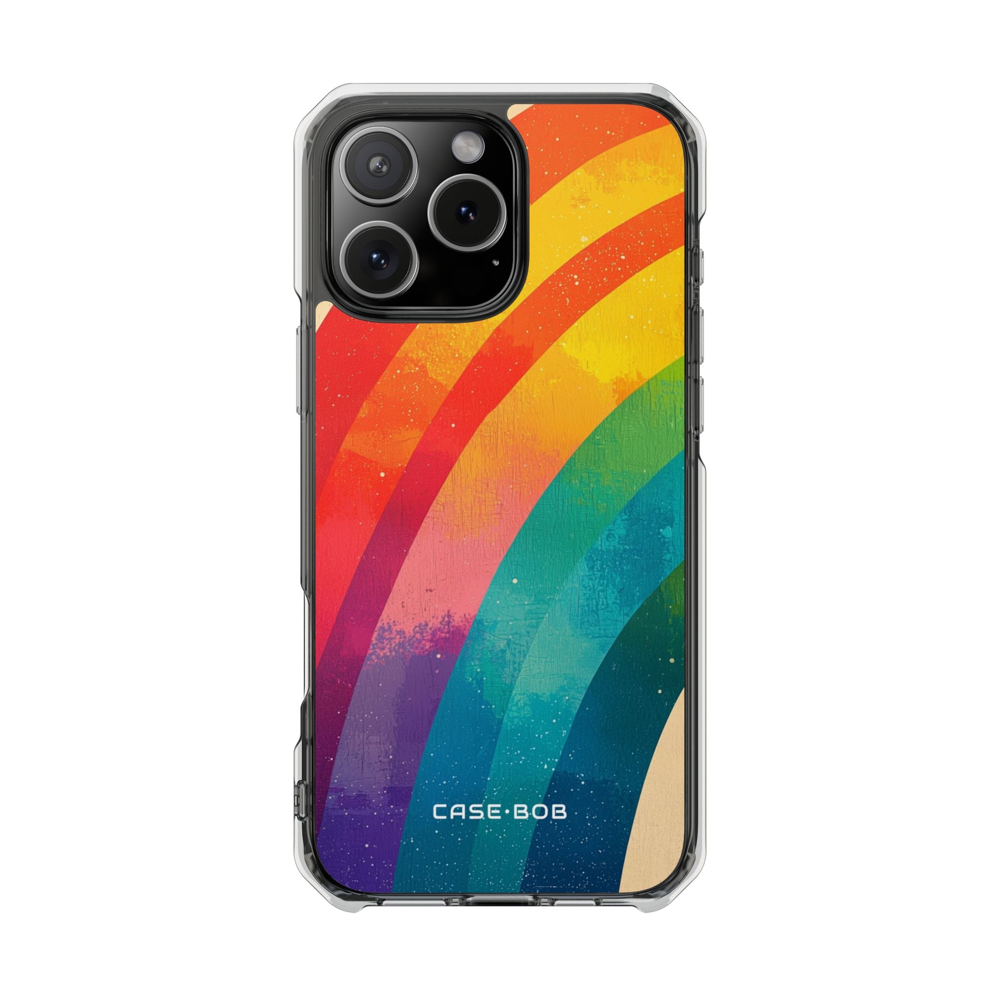 Texturierter Regenbogenbogen iPhone 16 Pro Max Case - Impact