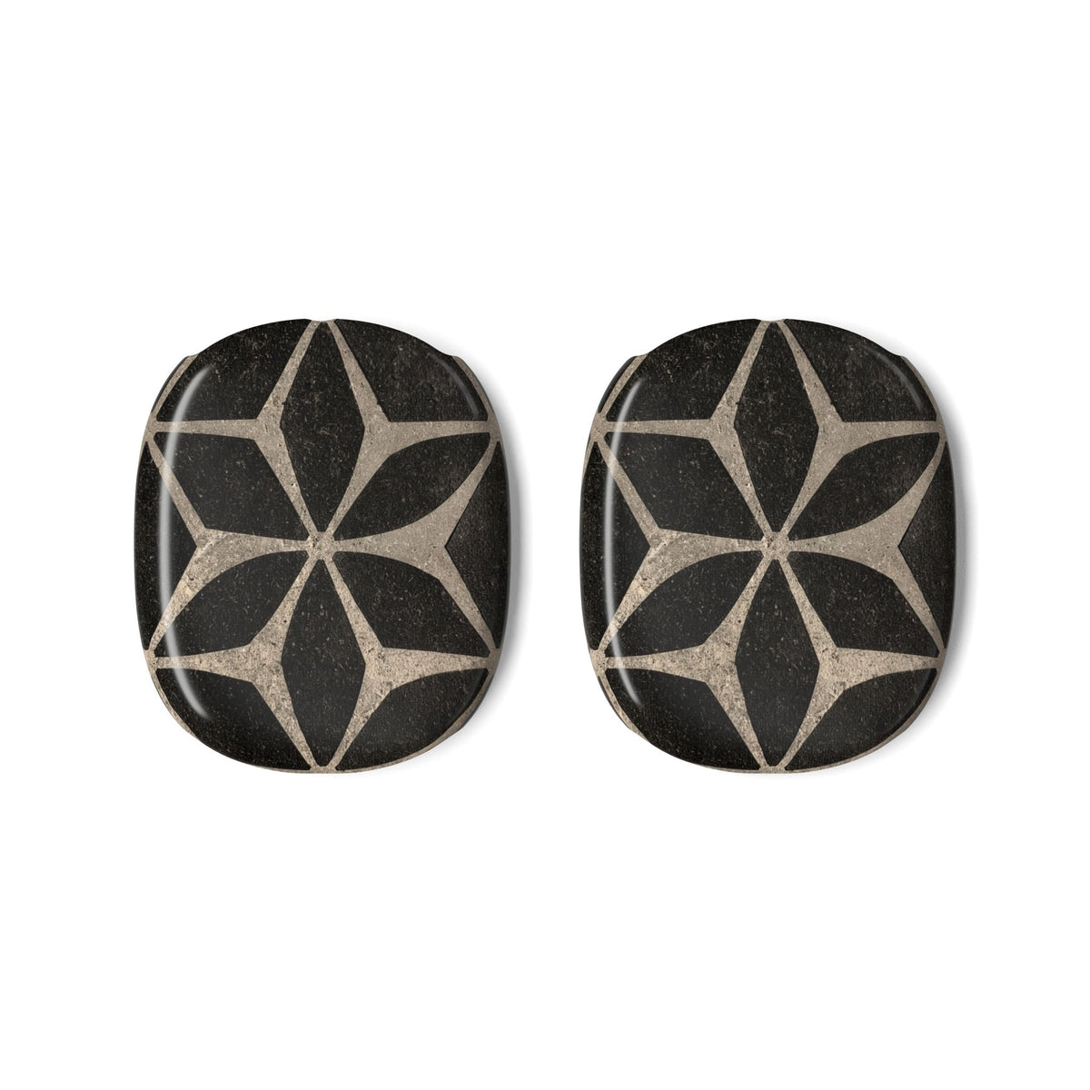 Concrete Mosaic Star · Hard Case for AirPods Max · Black