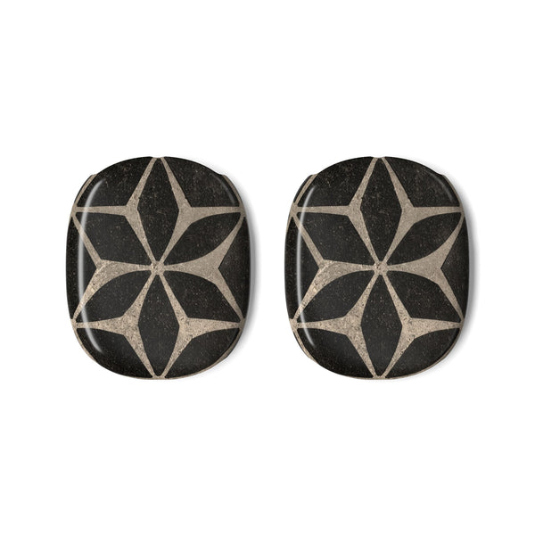 Concrete Mosaic Star · Hard Case for AirPods Max · Black
