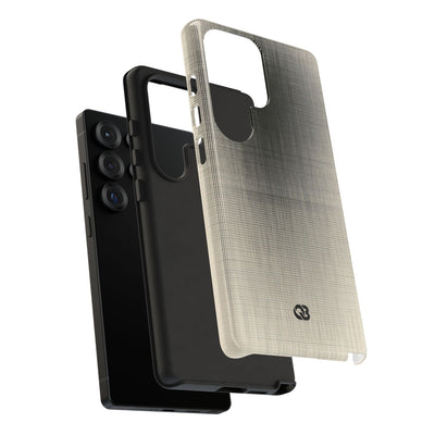 Beige Tough Phone Case for Samsung - Carbon Screen Grid