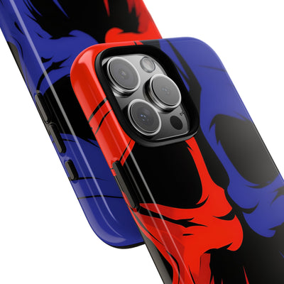 Crimson Cobalt Skulls · Tough Phone Case for iPhone