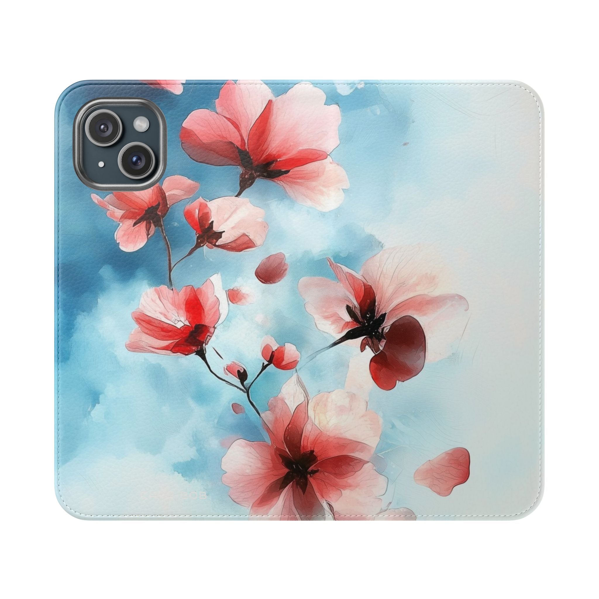 Pink Bloom Drift - iPhone 15 Plus Case - Wallet