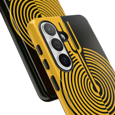 Yellow Tough Phone Case for Samsung - Voltage Sector Pulse
