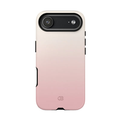 Pink Tough Phone Case for iPhone - Frosted Blush Horizon