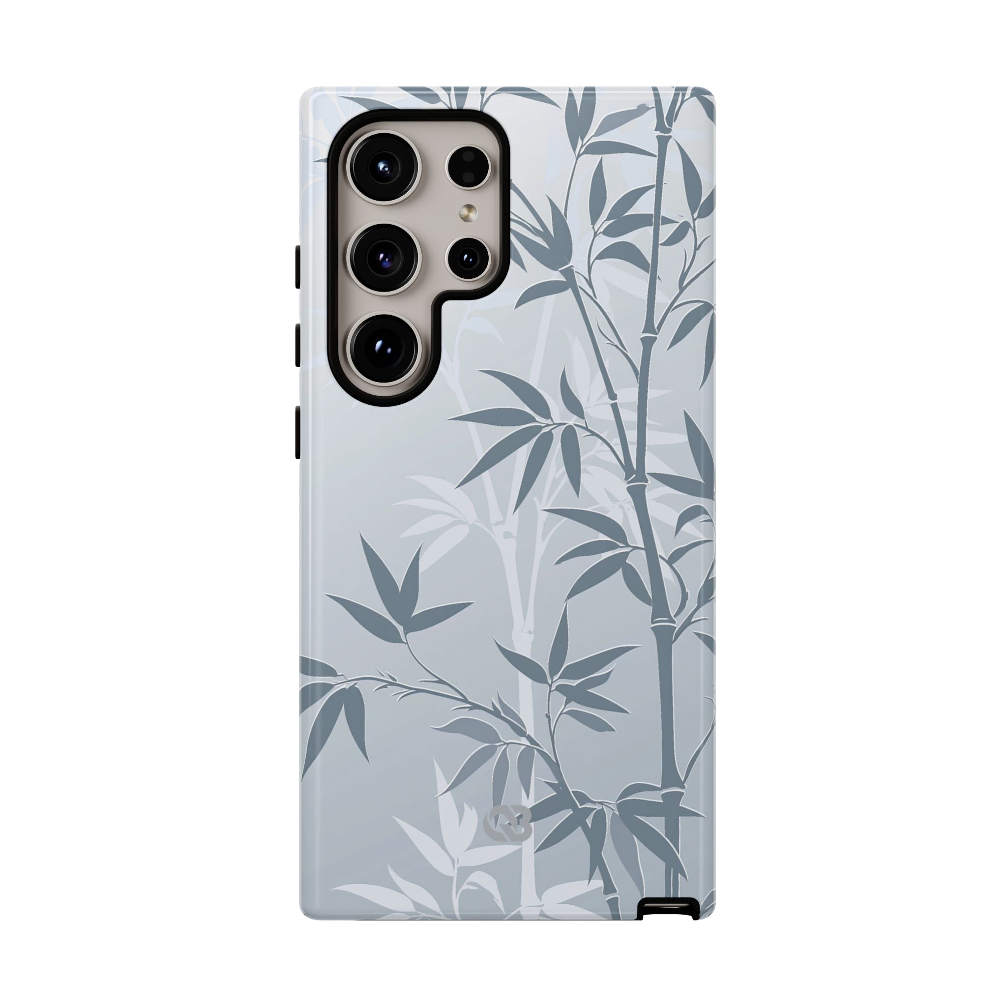 Blue Tough Phone Case for Samsung - Slate Bamboo Shadow