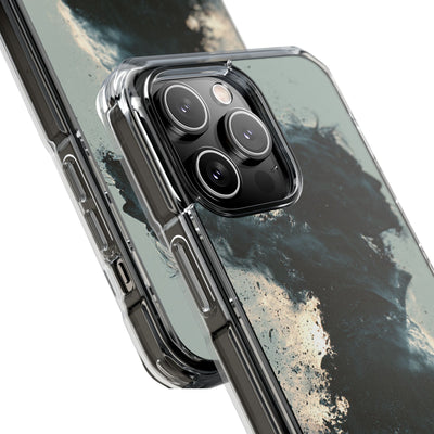 Ashen Dissolution · Clear Impact Magnetic Phone Case for iPhone ·  Black