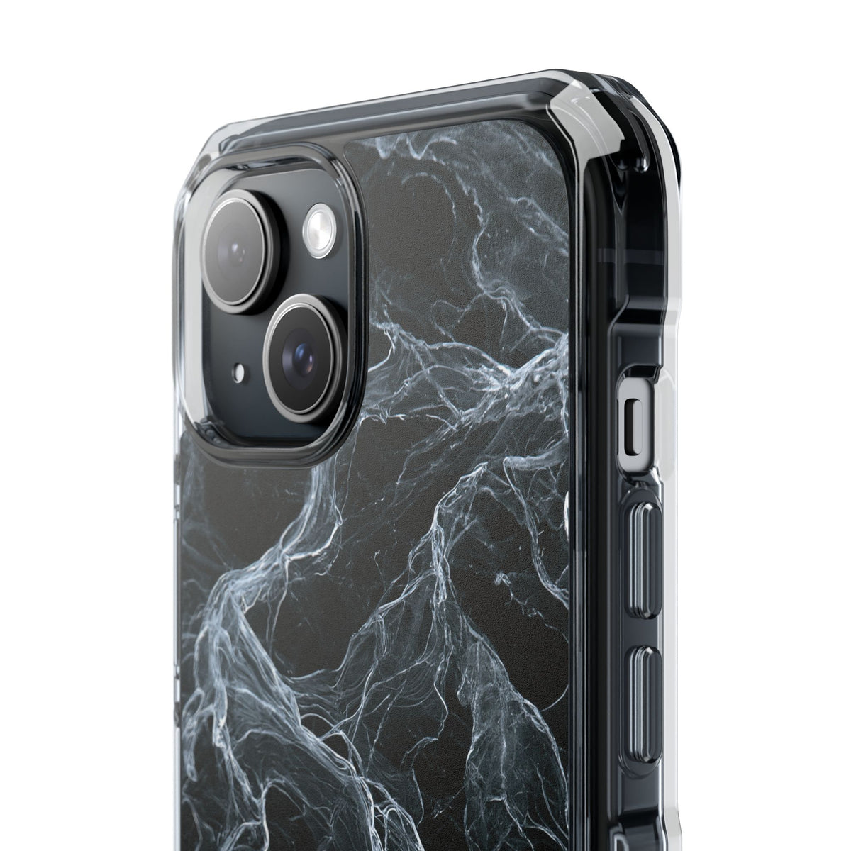 Arctic Gossamer · Clear Impact Magnetic Phone Case for iPhone · Black