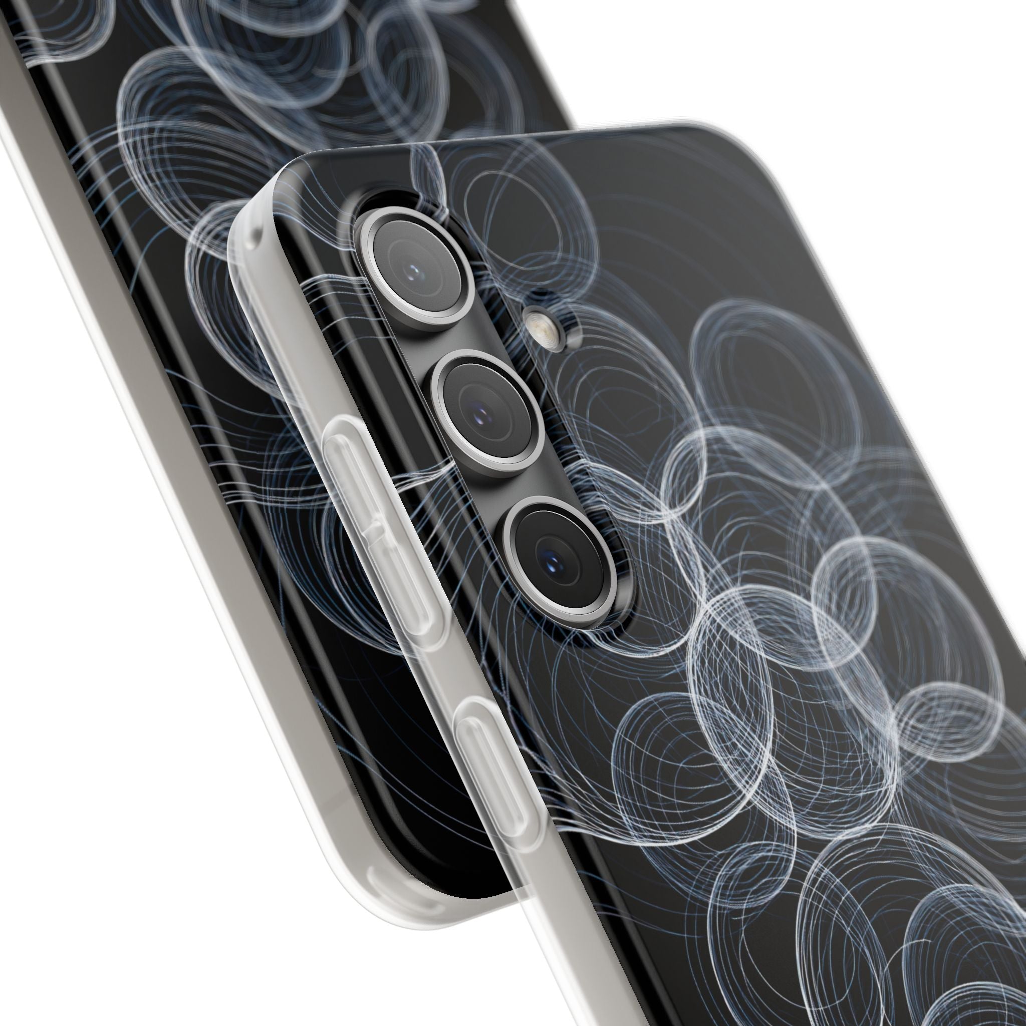 Black Lite Phone Case for Samsung - Frosted Ring Matrix