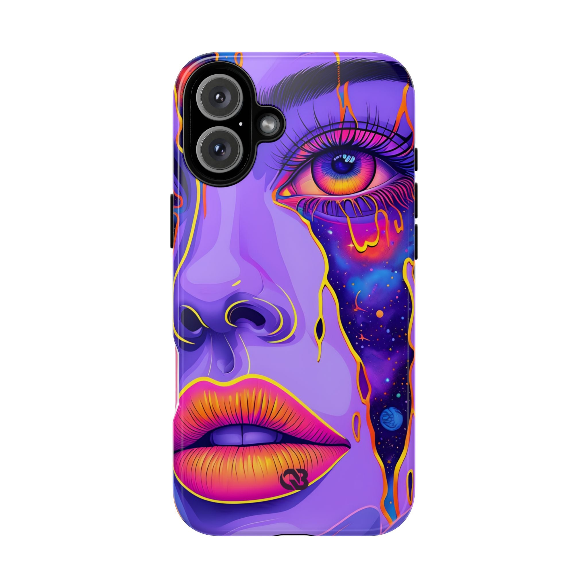 Violet Cosmic Gaze · Tough Custodia per iPhone