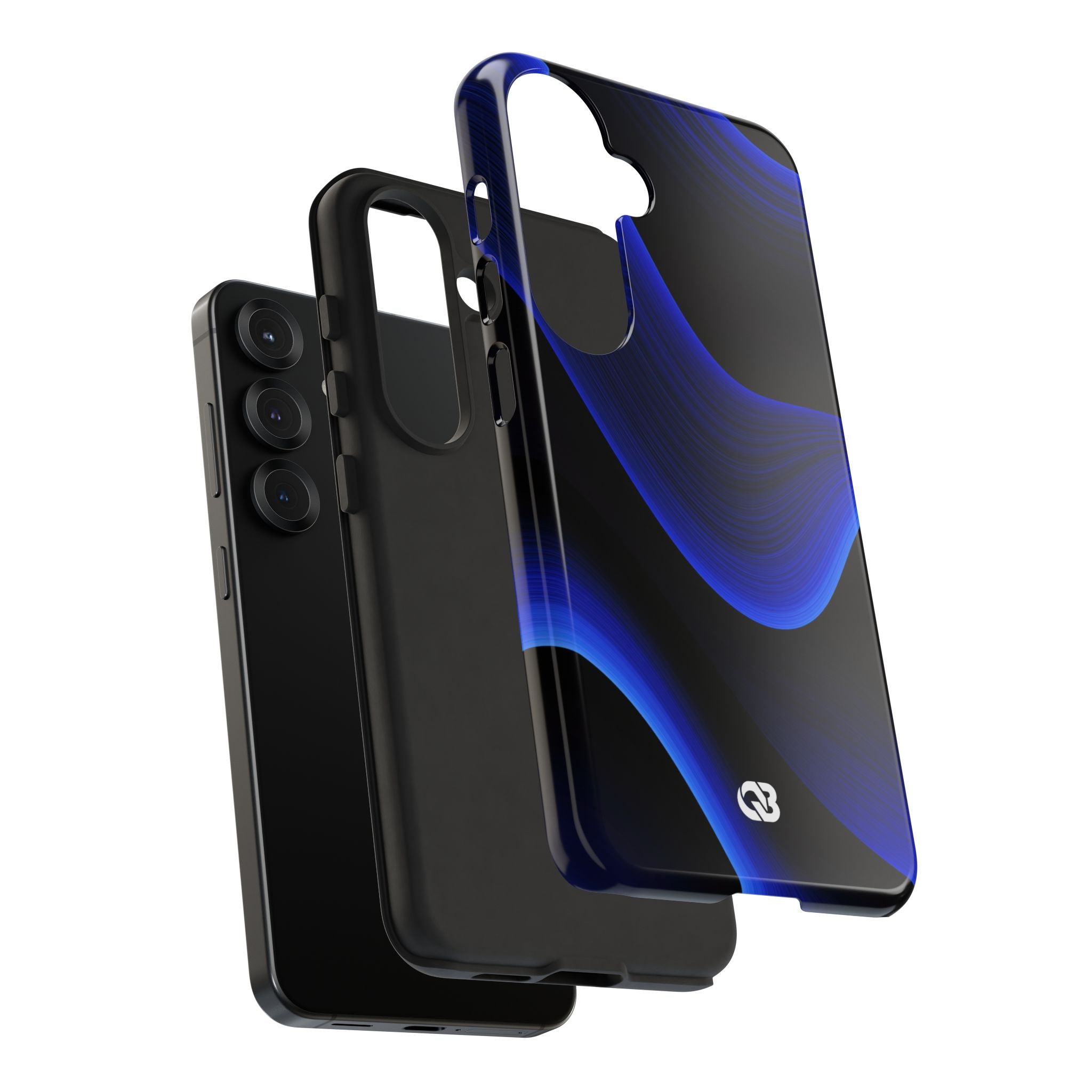 Blue Tough Phone Case for Samsung - Electric Cobalt Flow
