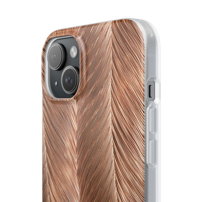 Rose Gold Weave · Lite Phone Case for iPhone ·  Brown
