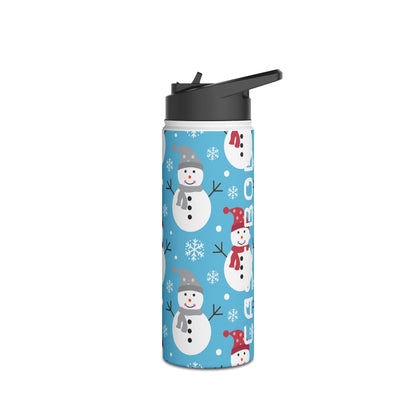 Snowman Glow - Rustfrit Stål Vandflaske
