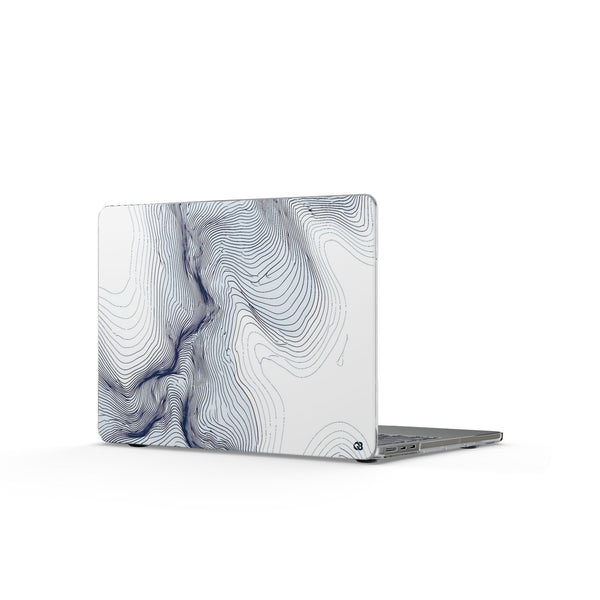 Nordic Ridge Contour · Clear Hard Case for MacBook · White