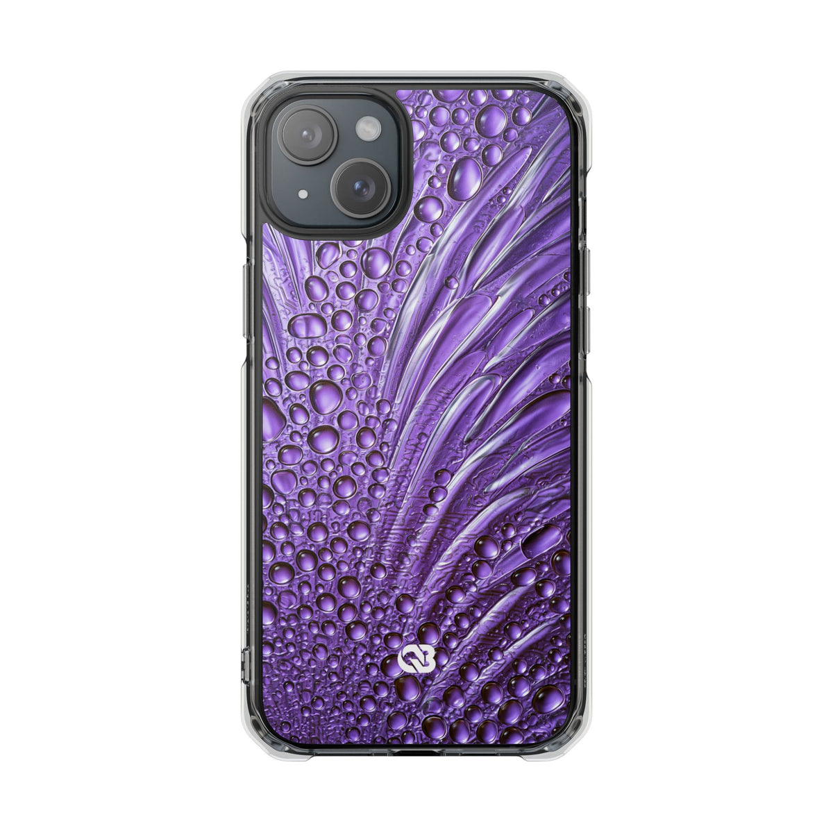 Violet Liquid Gel · Clear Impact Magnetic Phone Case for iPhone · Purple