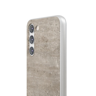 Grey Lite Phone Case for Samsung - Brutalist Stone Grit