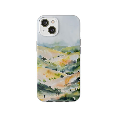 Verdant Mist Valleys · Soft Phone Case for iPhone