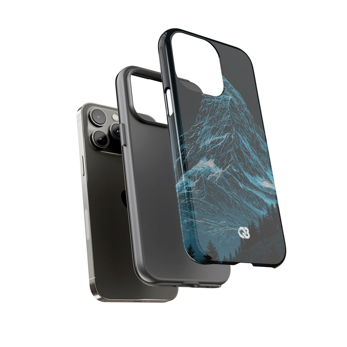Glacial Alpine Peak · Tough Phone Case for iPhone · Blue