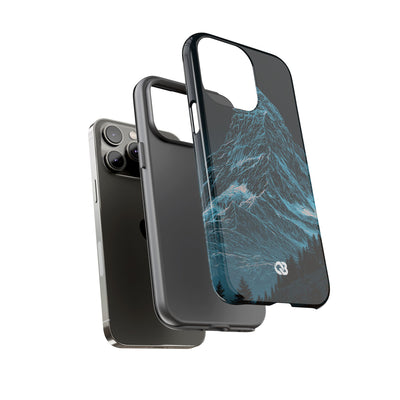Glacial Alpine Peak · Tough Phone Case for iPhone · Blue