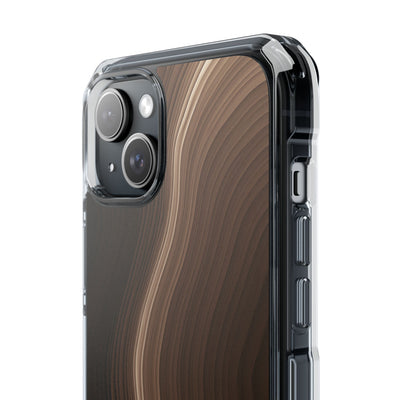 Brown Impact MagSafe Phone Case for iPhone - Bronzed Canyon Relief