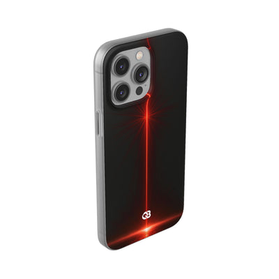 Red Lite Phone Case for iPhone - Crimson Flare Vector