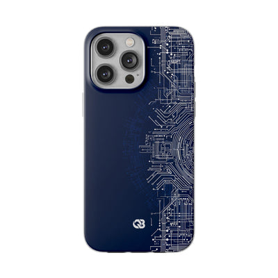 Blue Lite Phone Case for iPhone - Cobalt Circuit Logic