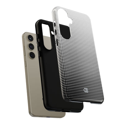 Black Tough Phone Case for Samsung - Obsidian Halftone Flux
