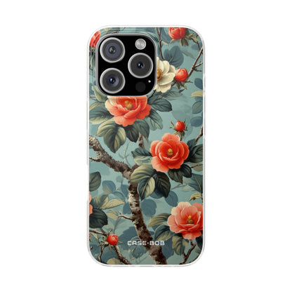Coral Bloom iPhone 16 Pro Case - Soft