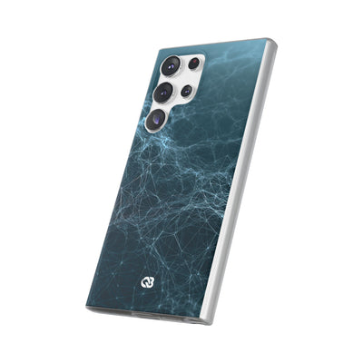 Teal Lite Phone Case for Samsung - Arctic Neural Mesh
