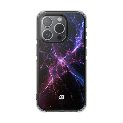 Neural Singularity · Clear Impact Magnetic Phone Case for iPhone · Black