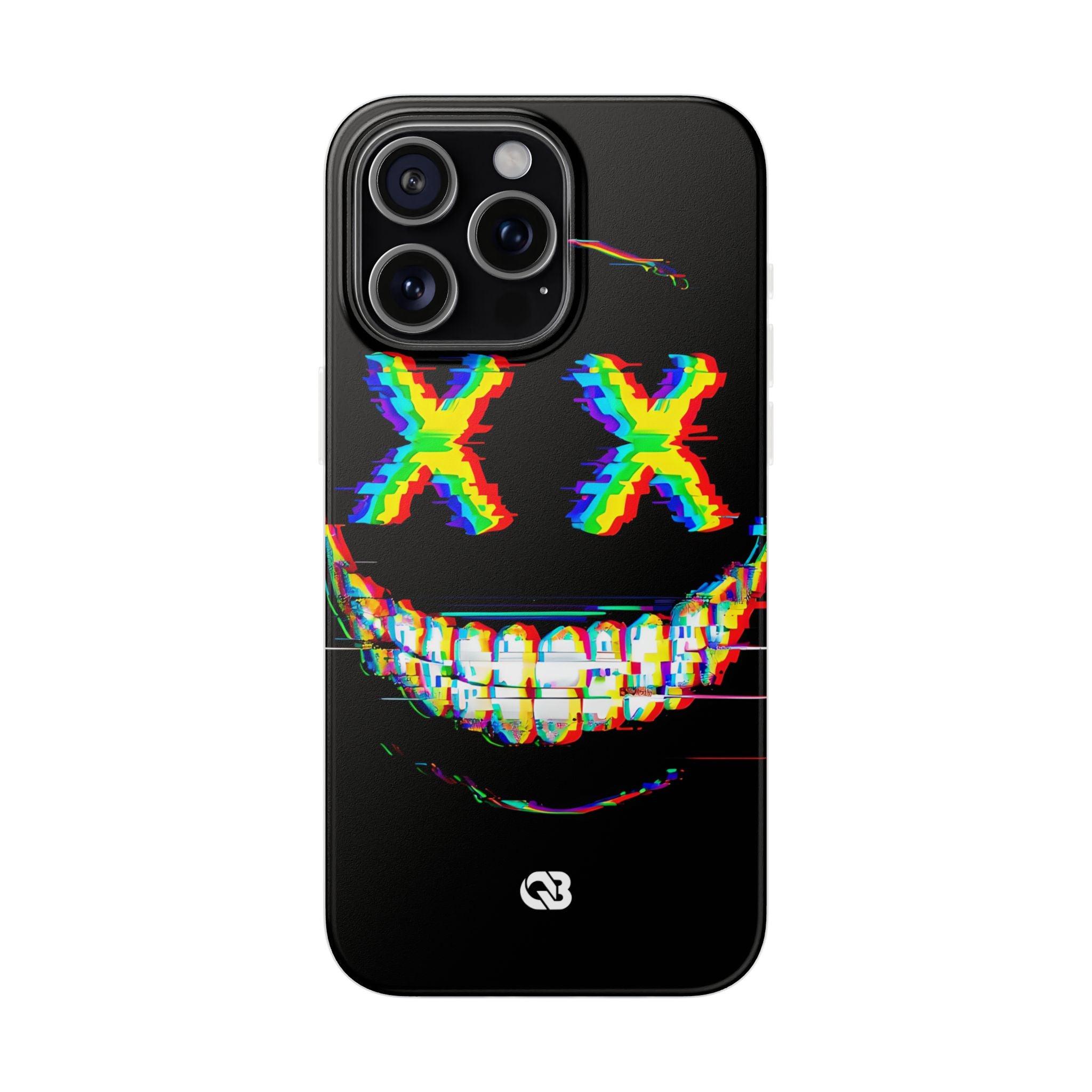 Glitch Grin Distortion · Soft Handyhülle für iPhone