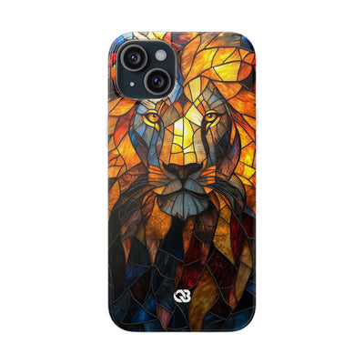 Amber Glass Lion · Soft Phone Case for iPhone