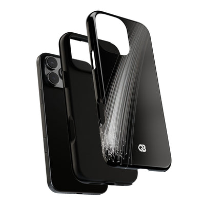 Black Tough Phone Case for iPhone - Linear Velocity Beam