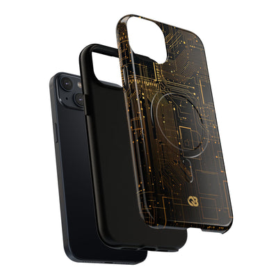Gold Tough 2.0 Magsafe Phone Case for iPhone - Amber Core Mainframe
