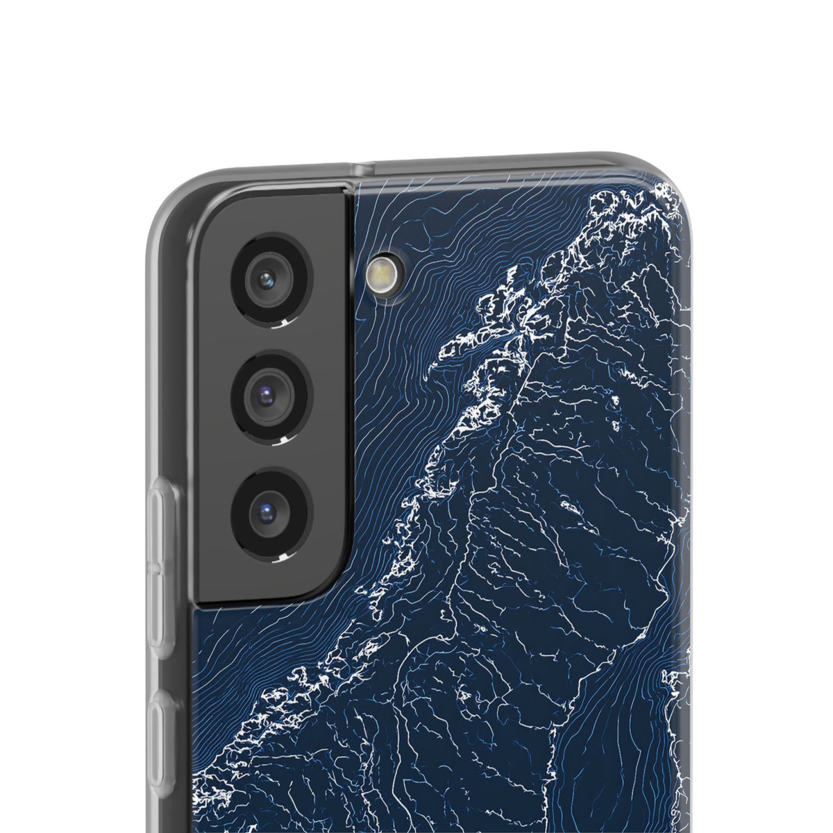 Nordic Contour Chart · Lite Phone Case for Samsung · Blue