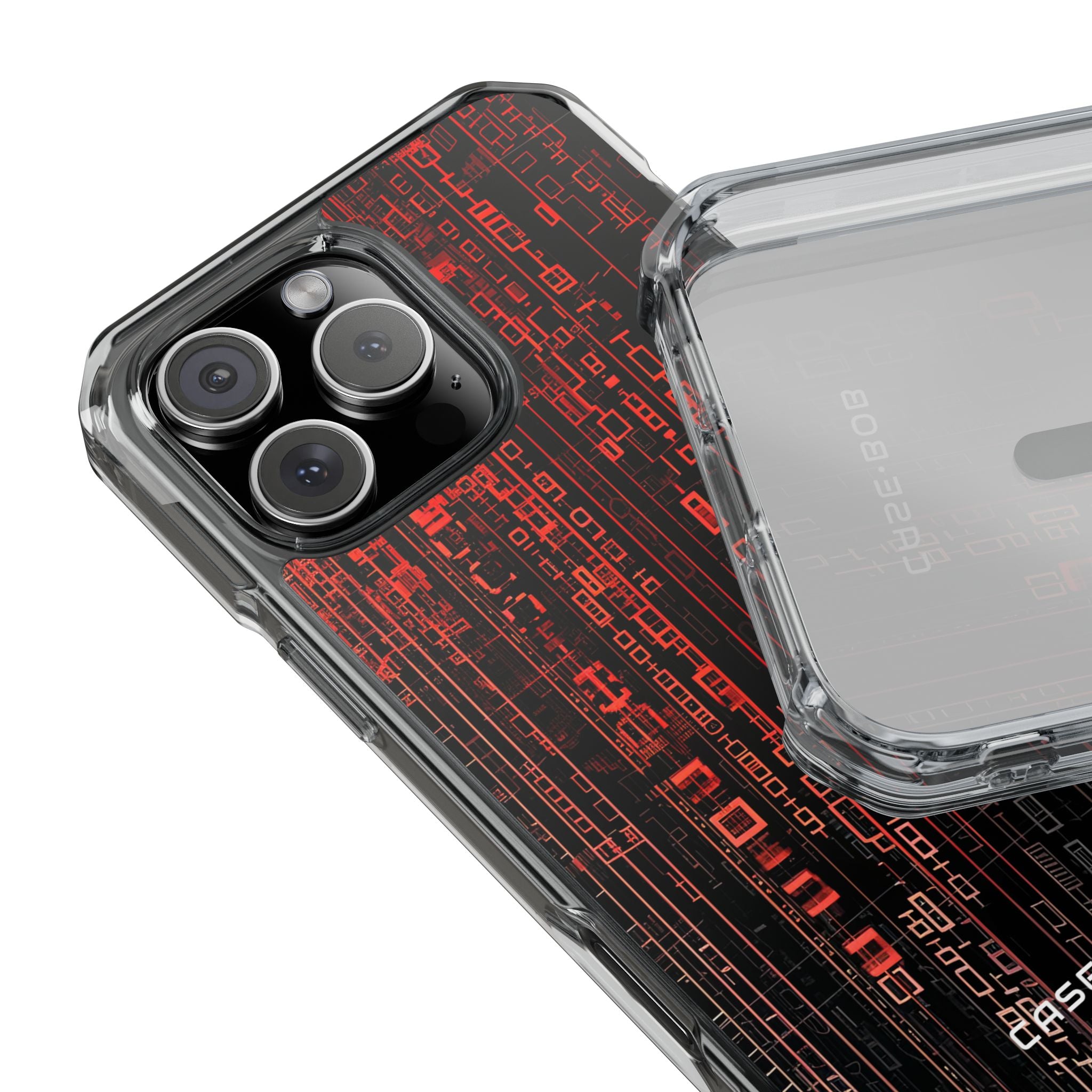 Crimson Glyphs iPhone 16 Pro Max Case - Impact