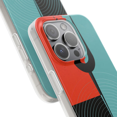 Teal Lite Phone Case for iPhone - Sonic Static Split