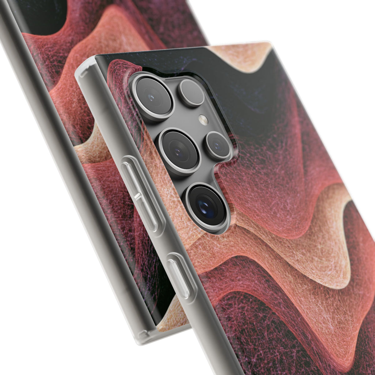 Rose Contour Waves · Lite Phone Case for Samsung · Pink