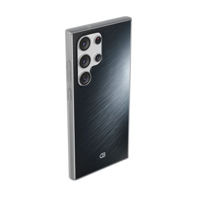 Grey Lite Phone Case for Samsung - Charcoal Brushed Steel
